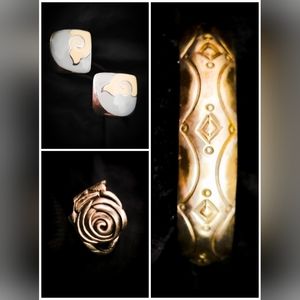 Vintage Bohemian Style Lot - Vintage Jewelry Collection - Three Pieces Included